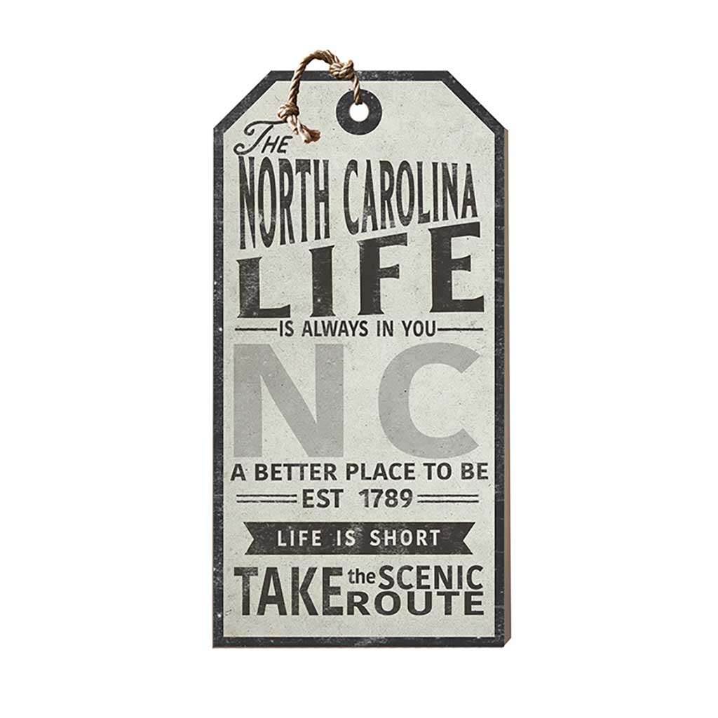 North Carolina Life Large Hanging Tag