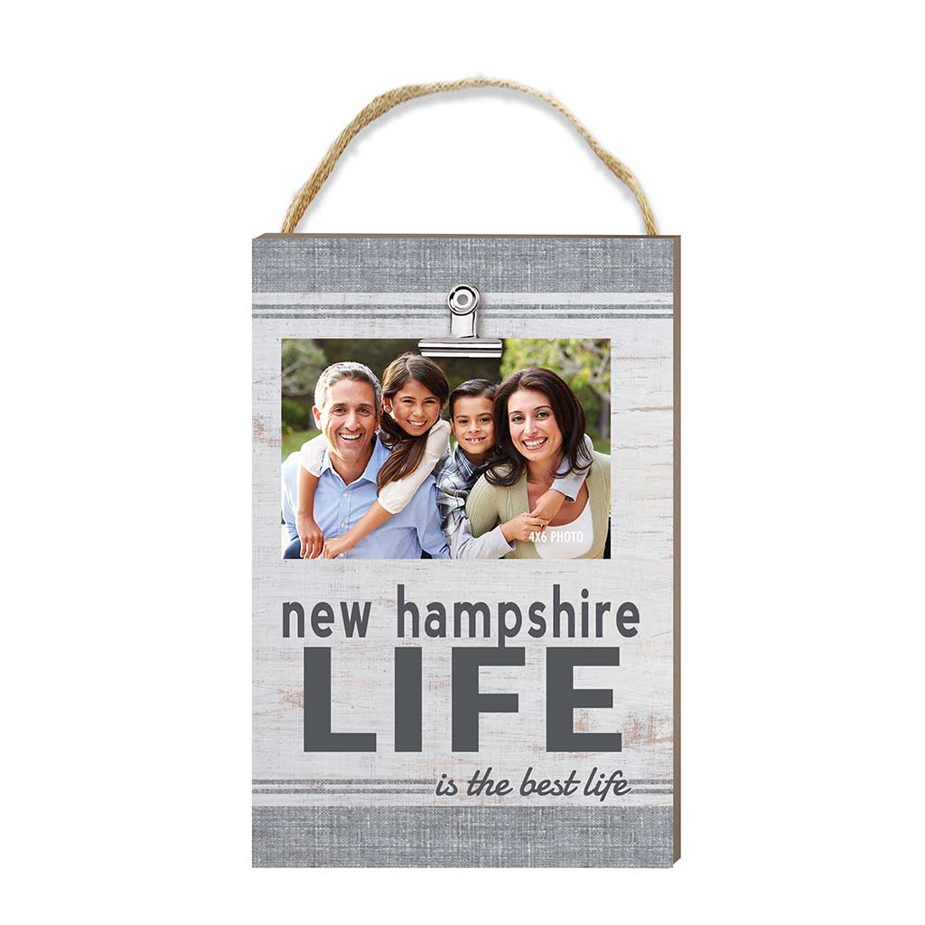 New Hampshire Life Hanging Clip Photo Frame