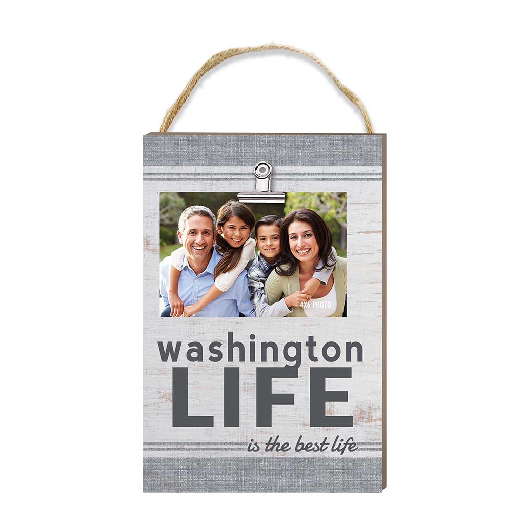 Washington Life Hanging Clip Photo Frame