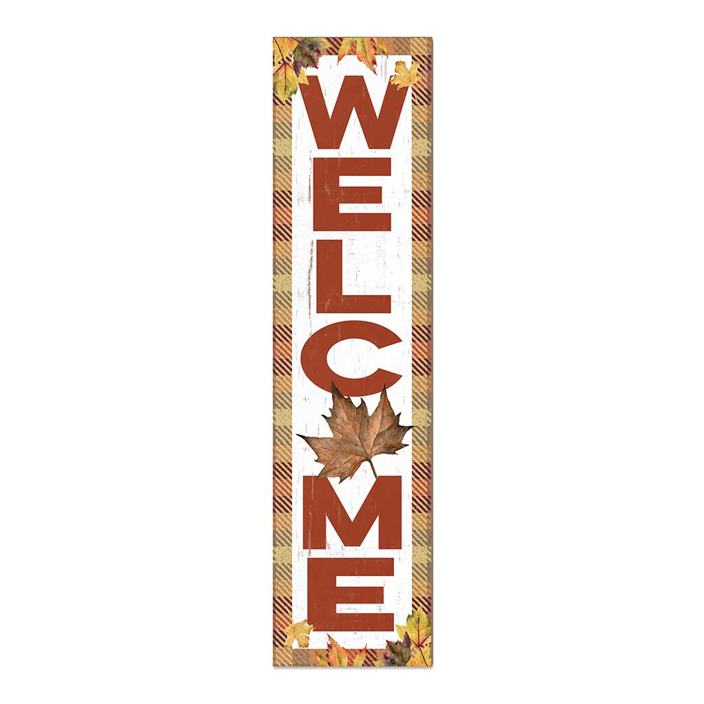 11x46 Fall Leaves Welcome Leaner Sign