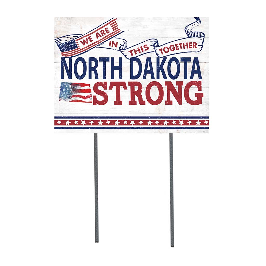 State Strong Lawn Sign North Dakota