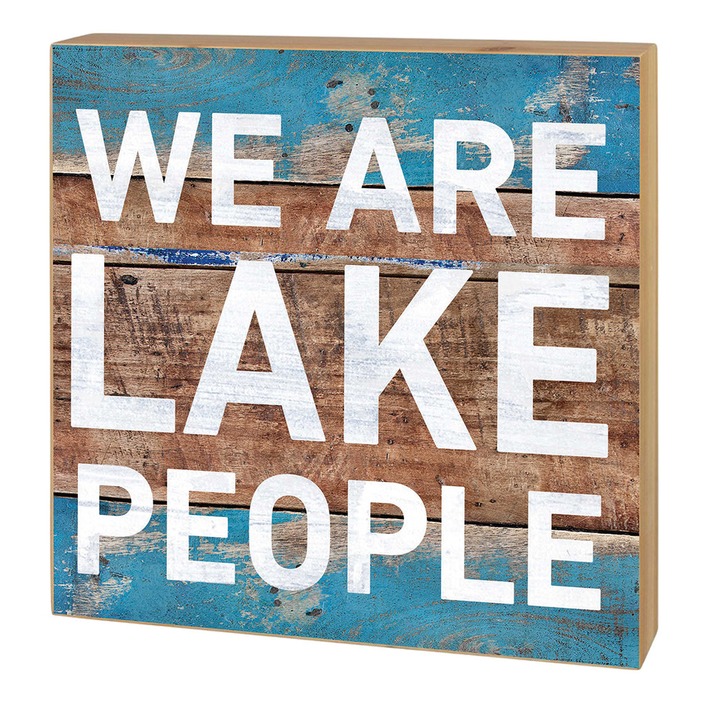 5x5 We are Lake People Block