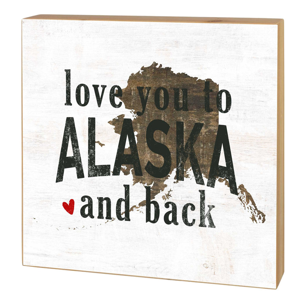 5x5 Love You To State Block Alaska