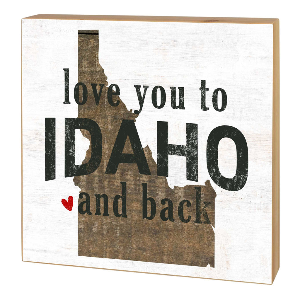 5x5 Love You To State Block Idaho