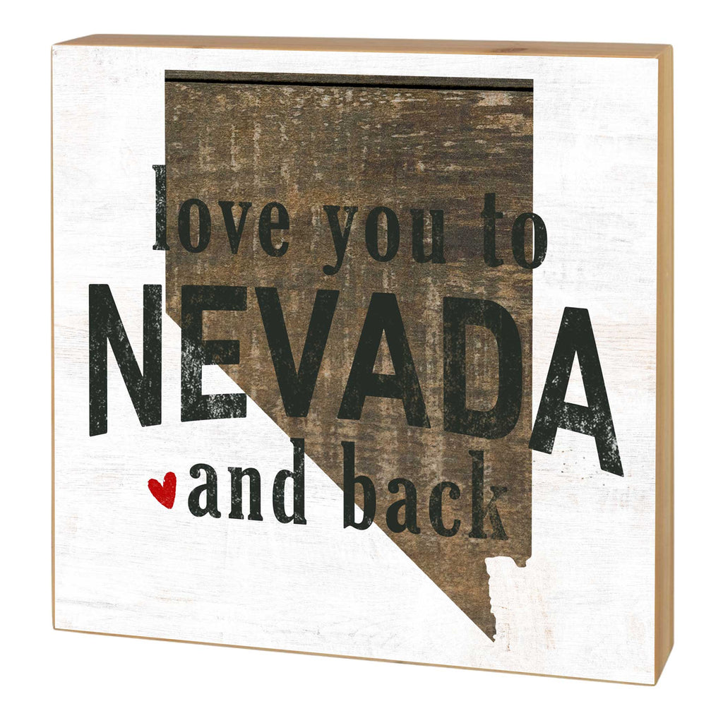 5x5 Love You To State Block Nevada