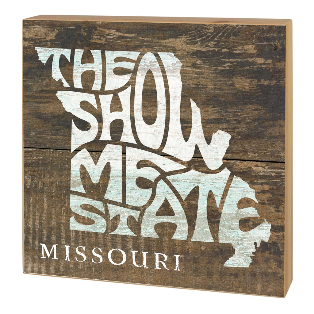 5x5 State Slogan Block Missouri