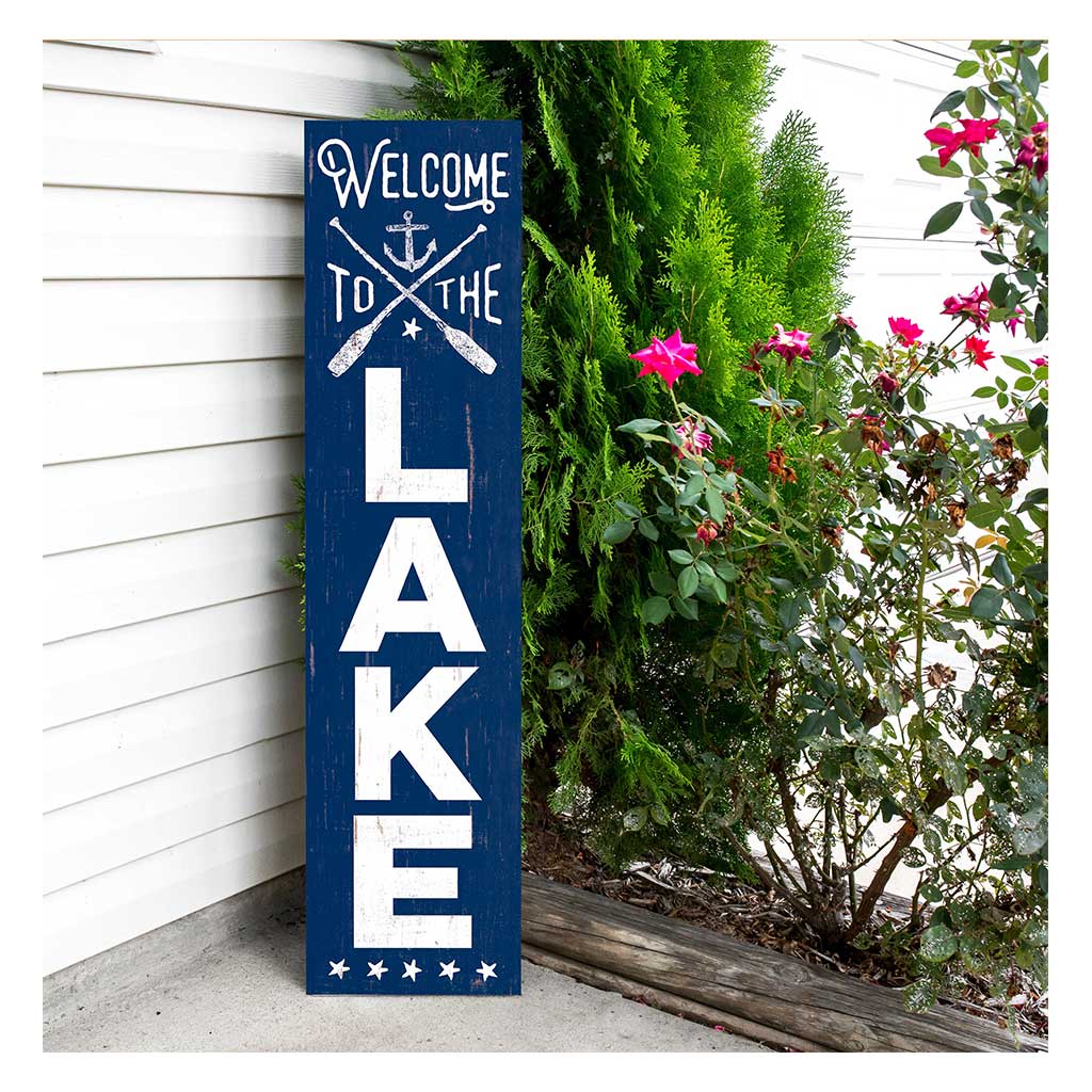 11x46 Welcome to the Lake Leaner Sign