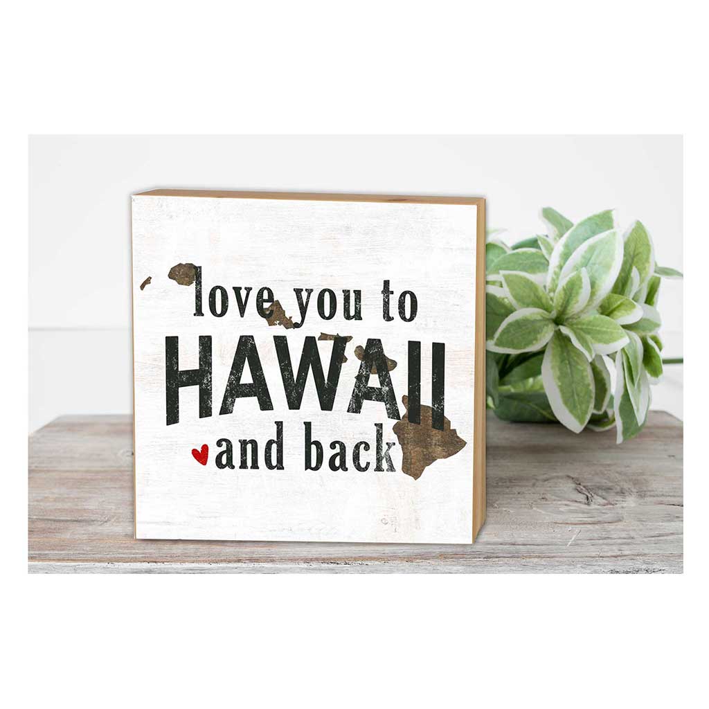 5x5 Love You To State Block Hawaii