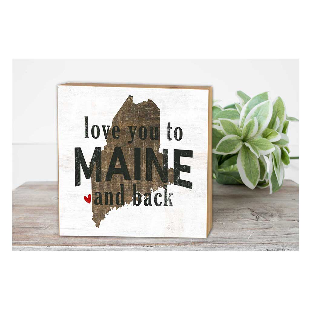 5x5 Love You To State Block Maine