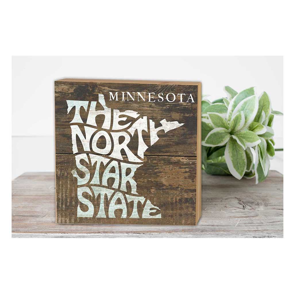 5x5 State Slogan Block Minnesota