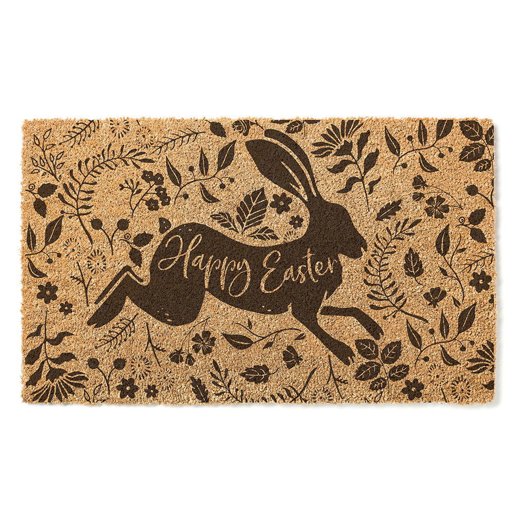 18x30 Coir Doormat Happy Easter with Bunny