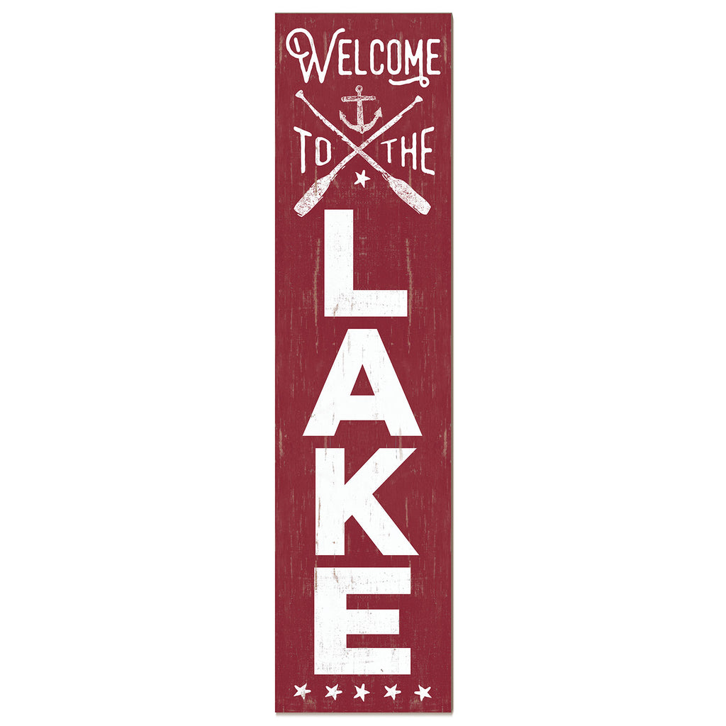 11x46 Welcome to the Lake Leaner Sign