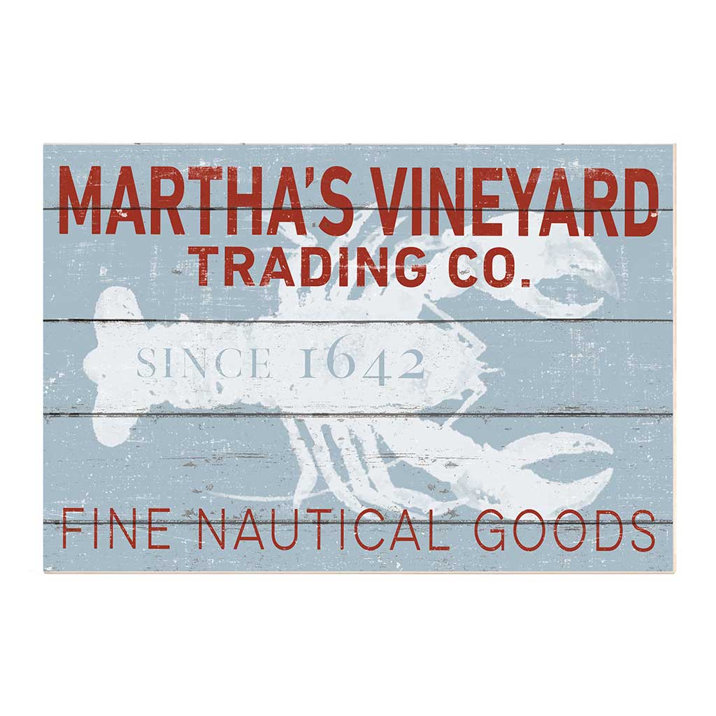 34x23 Martha's Vineyard Trading Company Lobster Coastal Sign