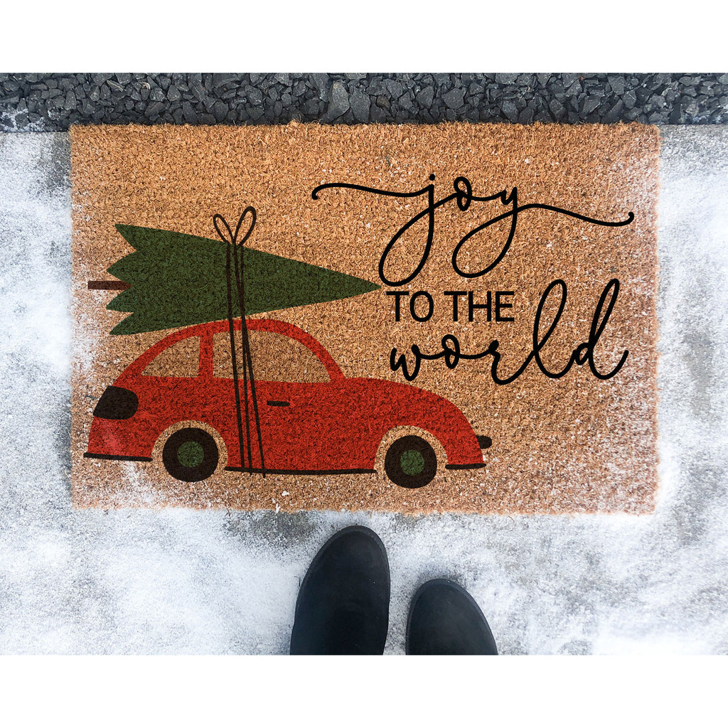18x30 Coir Doormat Joy to the World
