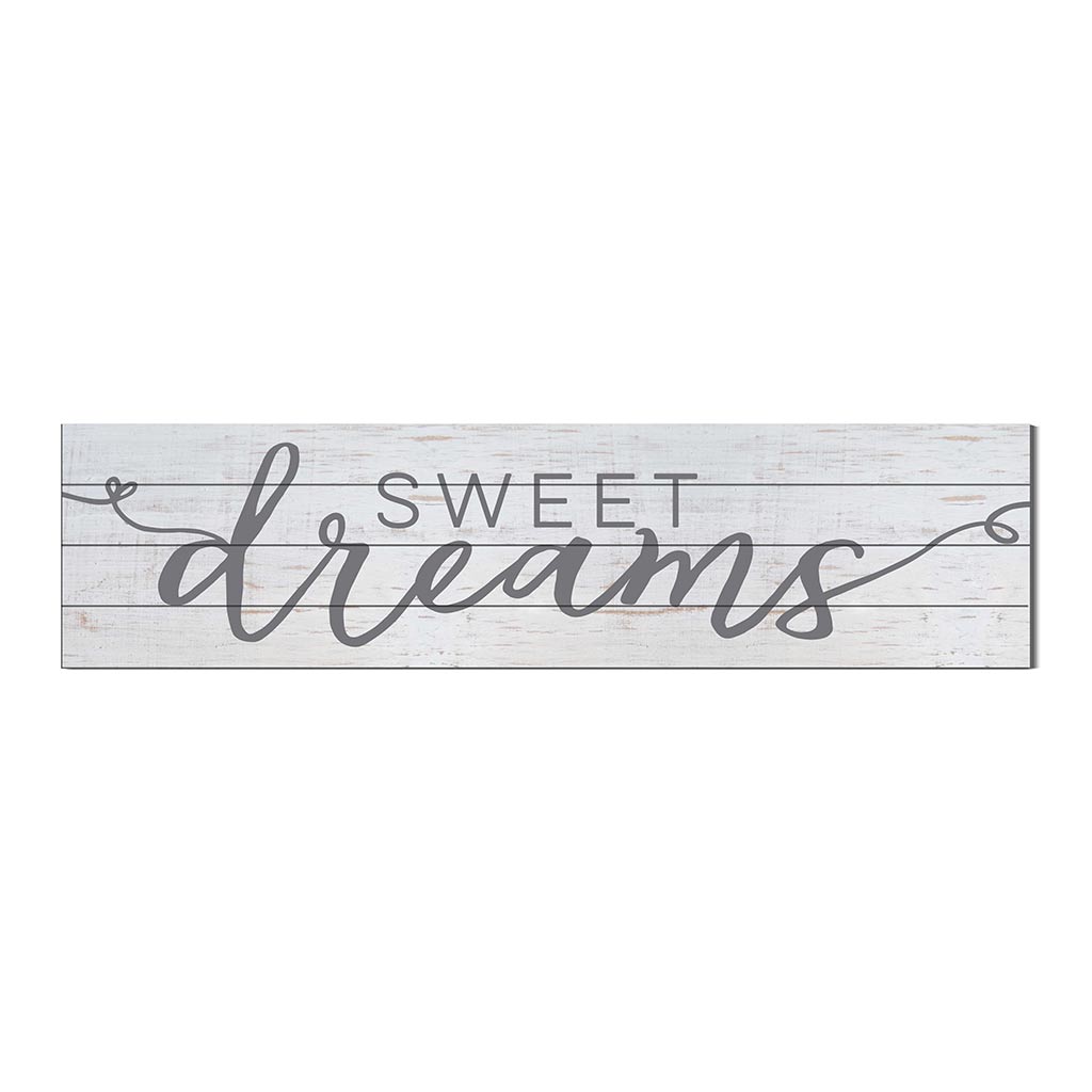 40x10 Whitewash Slat Sign Sweet Dreams
