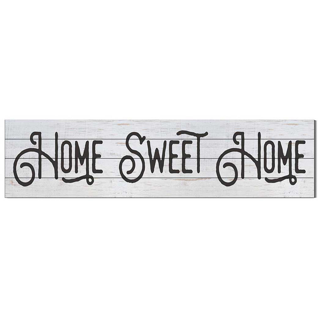 40x10 Whitewash Slat Sign Home Sweet Home