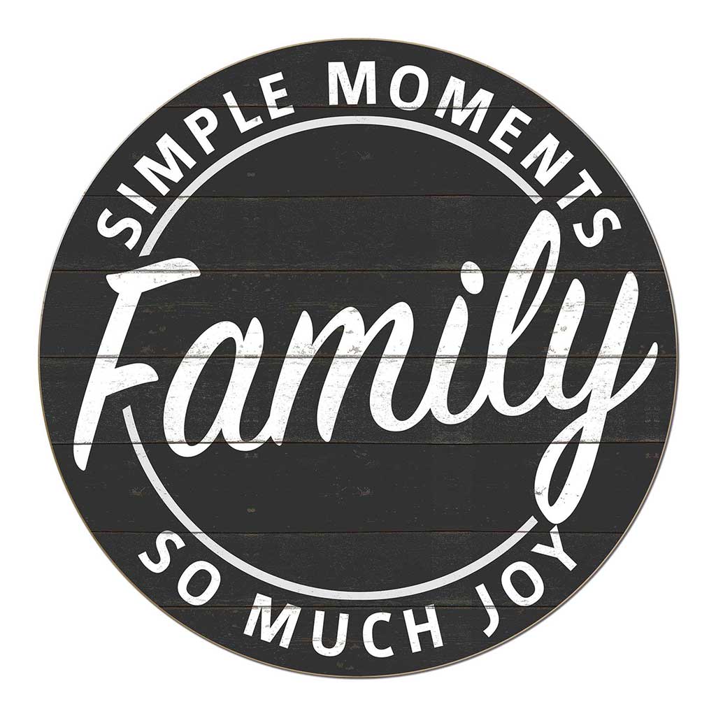 20X20 Indoor Outdoor Charcoal Moments Family Circle Sign