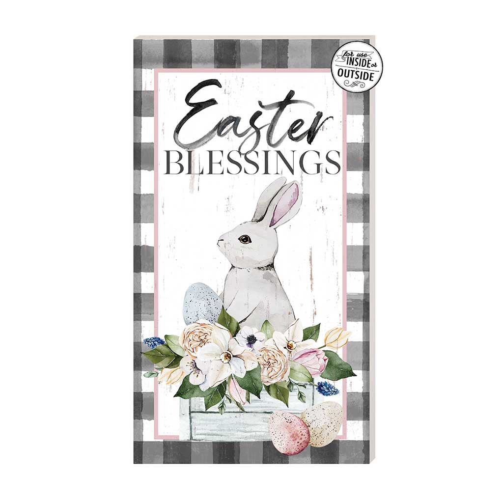 11x20 Easter Blessings Buffalo Print Indoor Outdoor Sign