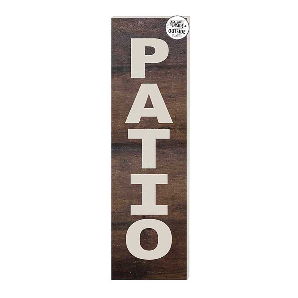 10x35 Indoor Outdoor Whitewash Sign PATIO