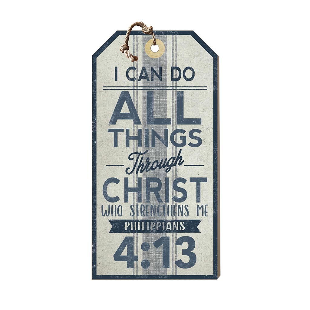 Large Hanging Tag I Can Do All Things Through Christ