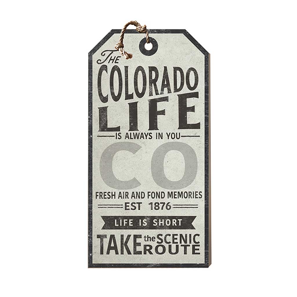 Colorado Life Large Hanging Tag