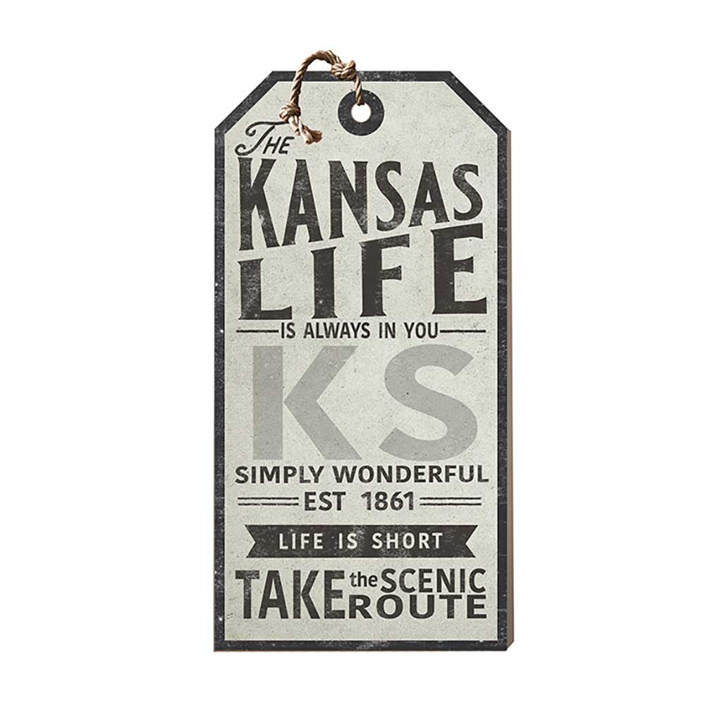 Kansas Life Large Hanging Tag