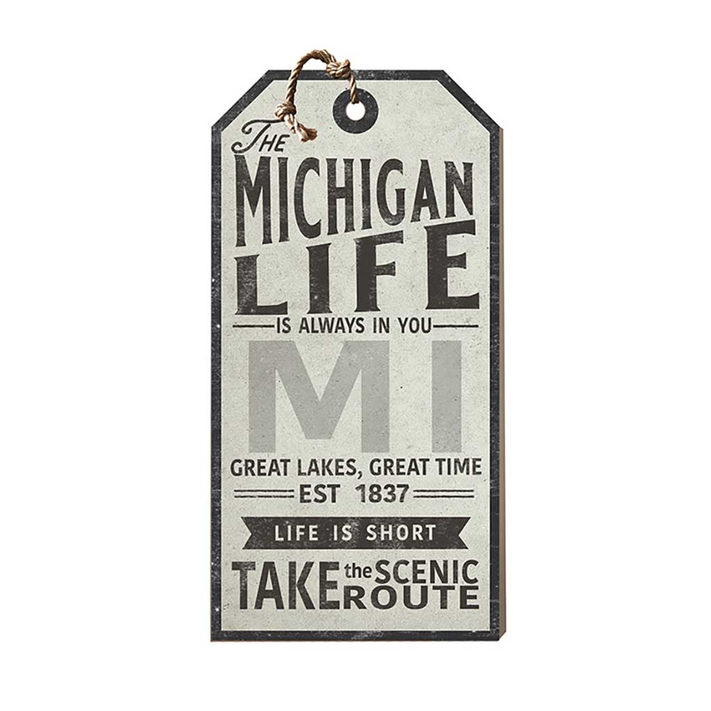 Michigan Life Large Hanging Tag