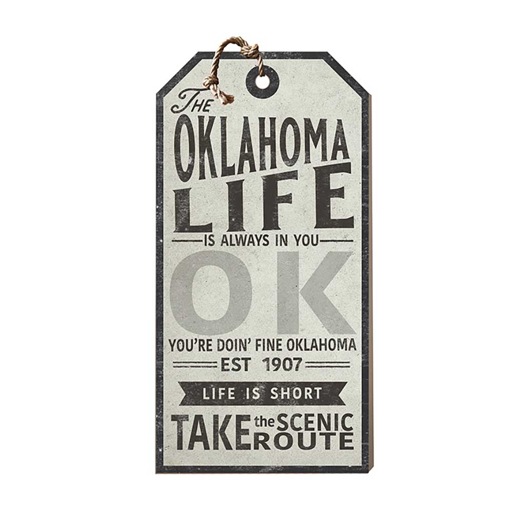 Oklahoma Life Large Hanging Tag