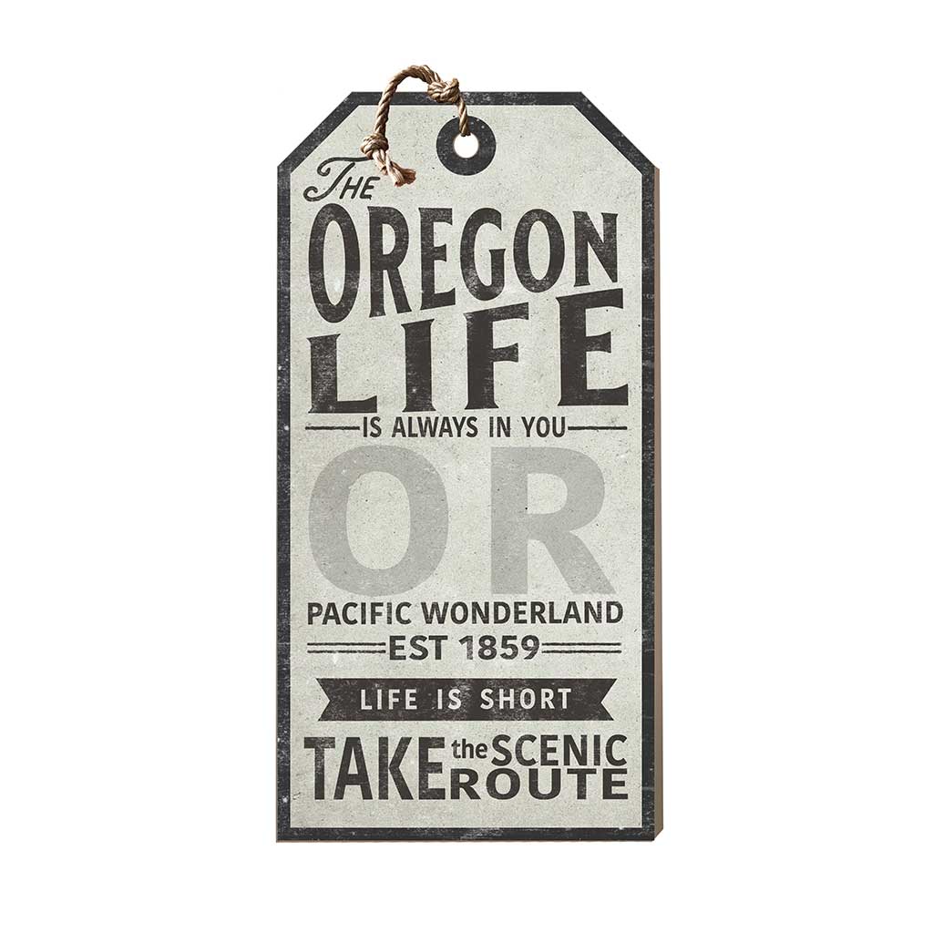 Oregon Life Large Hanging Tag