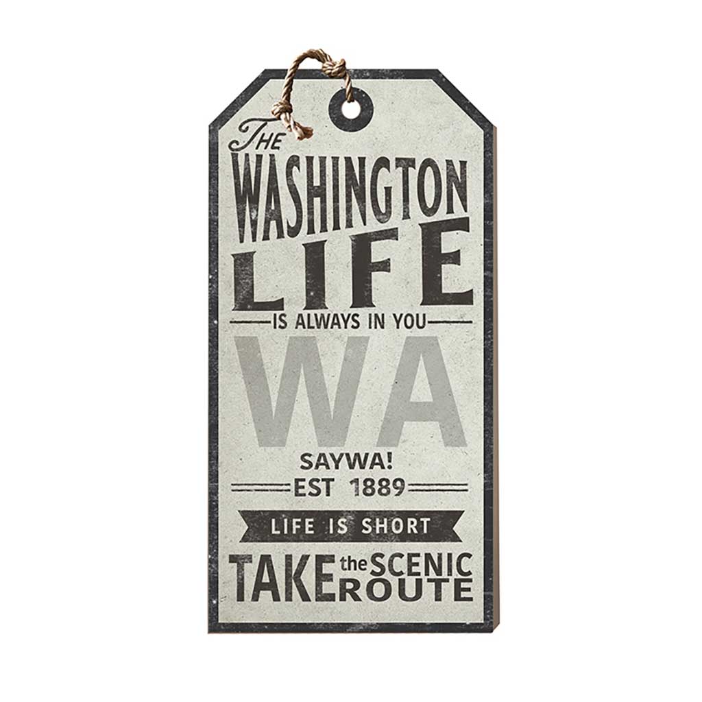 Washington Life Large Hanging Tag