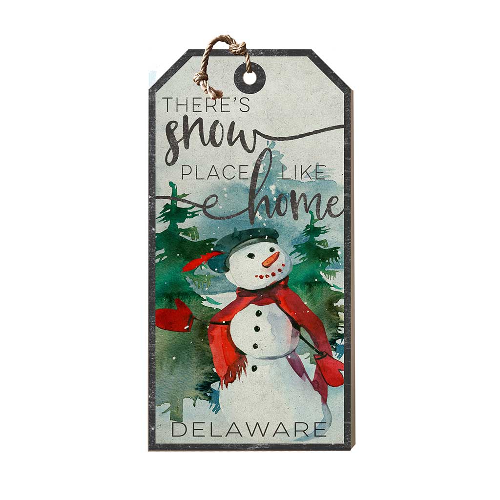 Large Hanging Tag Snowplace Like Home Delaware