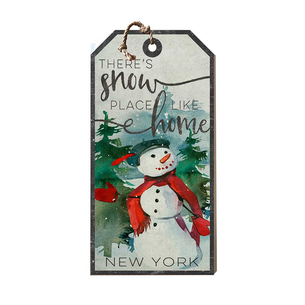 Large Hanging Tag Snowplace Like Home New York