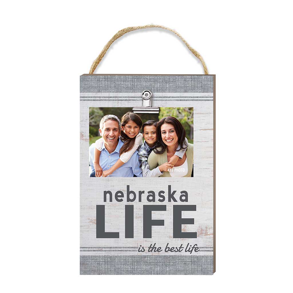 Nebraska Life Hanging Clip Photo Frame