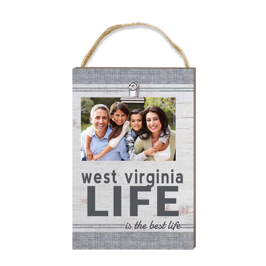 West Virginia Life Hanging Clip Photo Frame