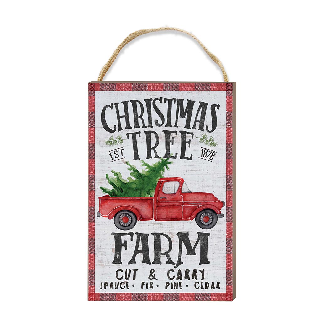 8x12 Christmas Tree Farm Hanging Sign