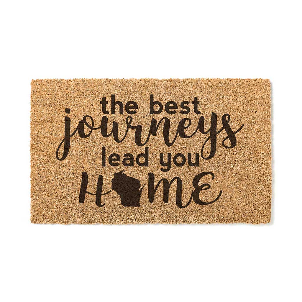 18x30 Coir Doormat Best Journeys Wisconsin