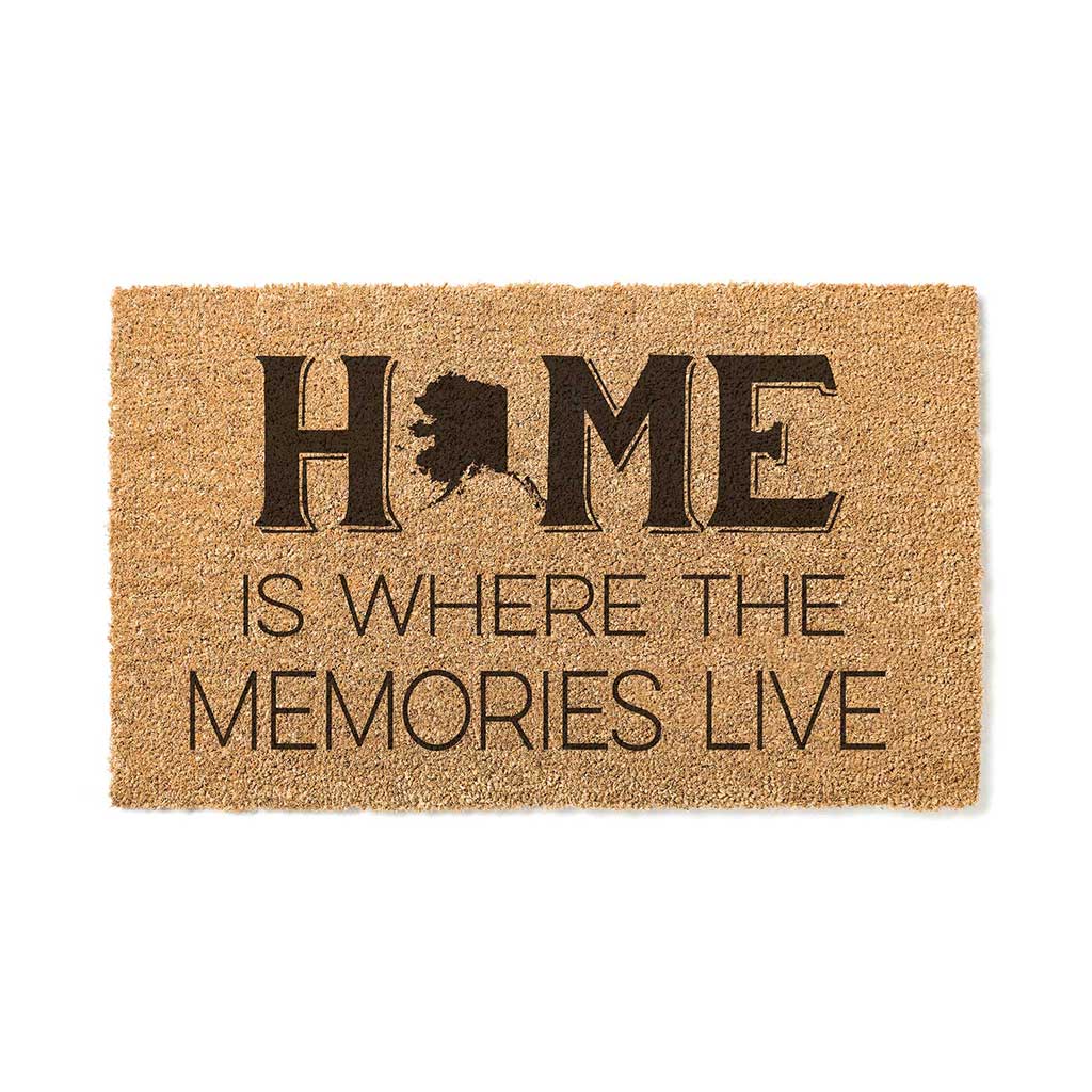 18x30 Coir Doormat Home Memories Live Alaska