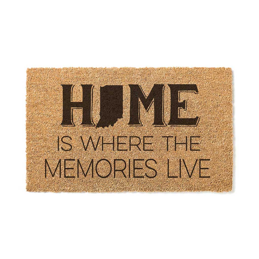 18x30 Coir Doormat Home Memories Live Indiana