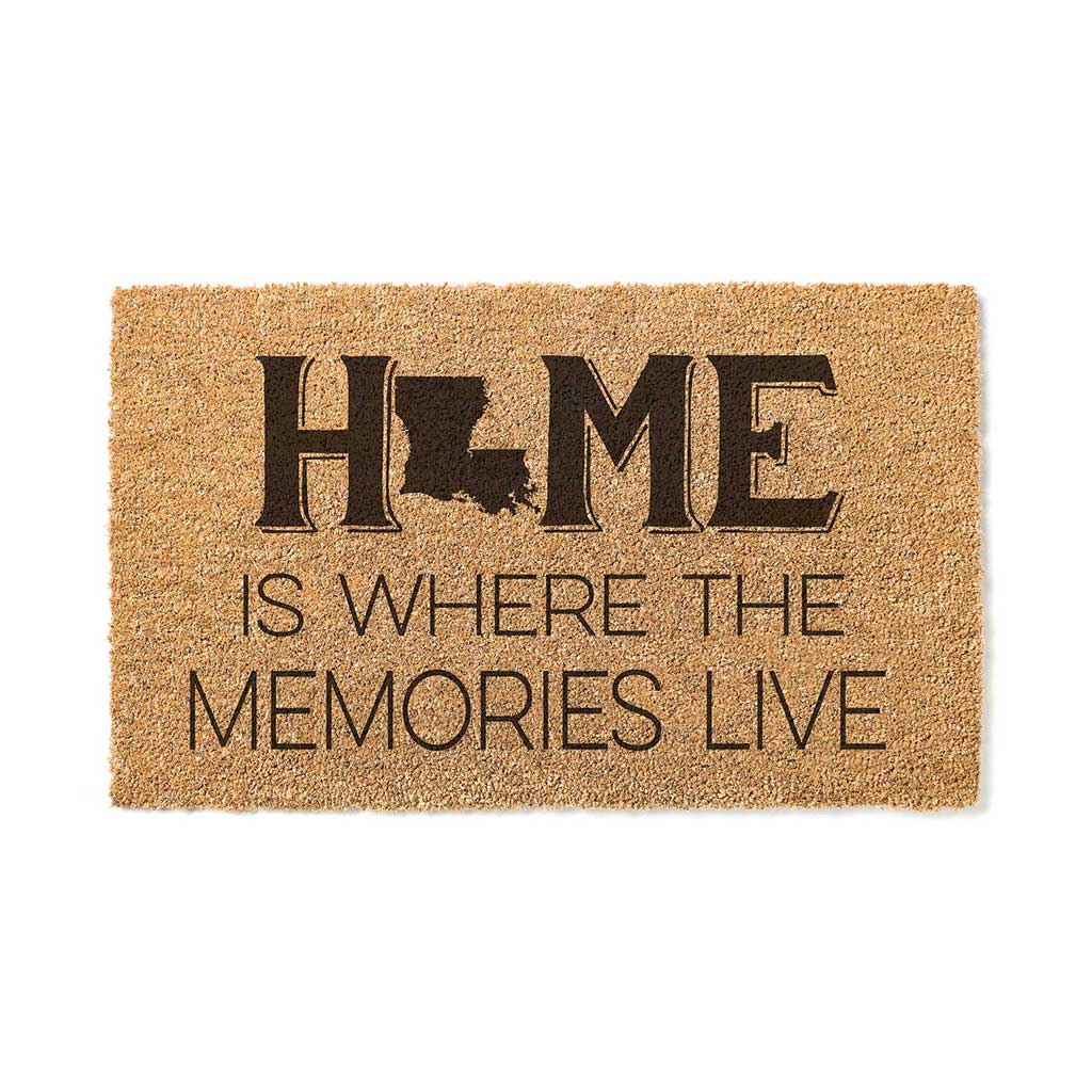 18x30 Coir Doormat Home Memories Live Louisiana