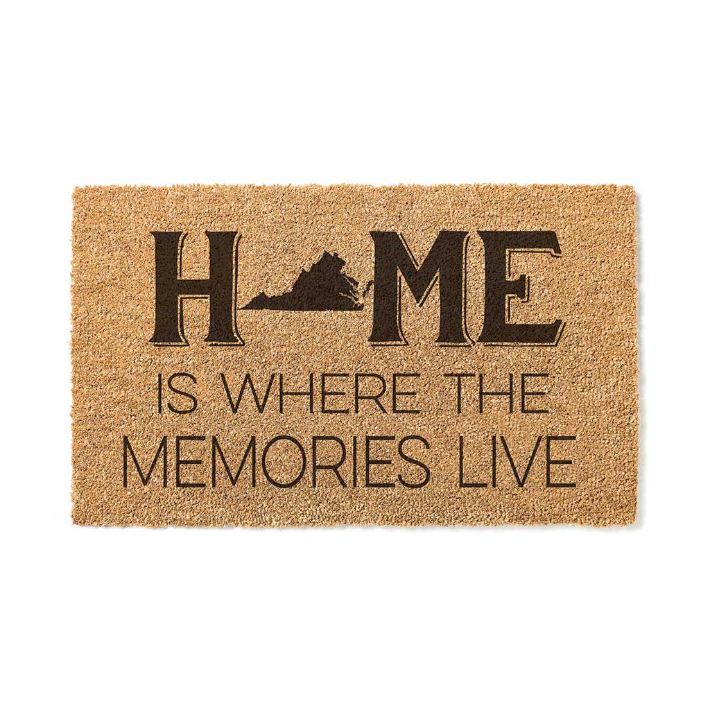 18x30 Coir Doormat Home Memories Live Virginia