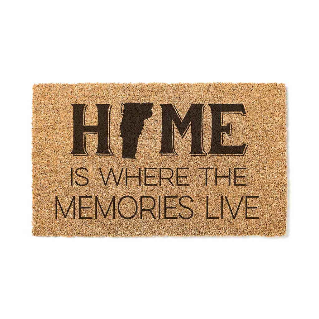 18x30 Coir Doormat Home Memories Live Vermont