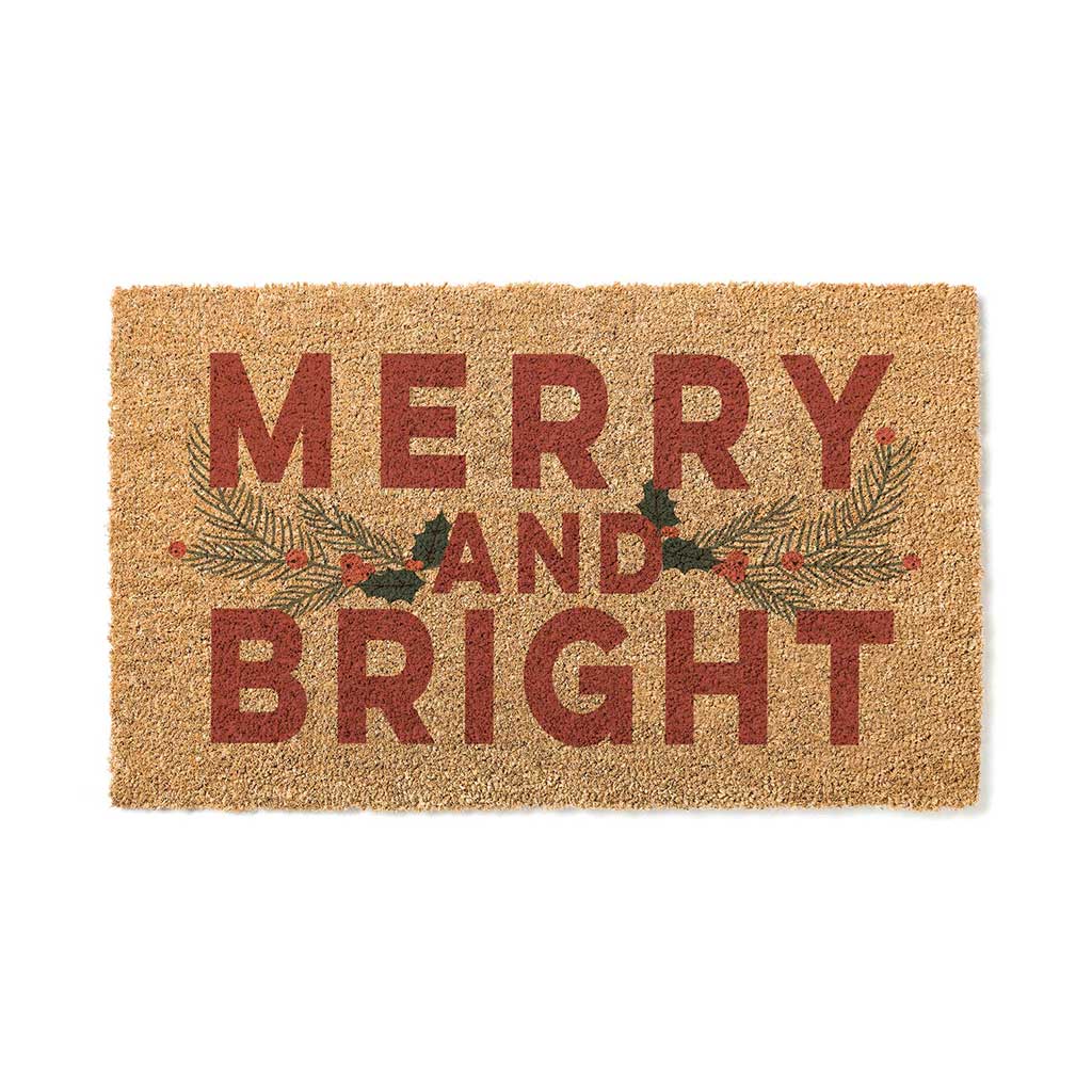 18x30 Coir Doormat Merry and Bright