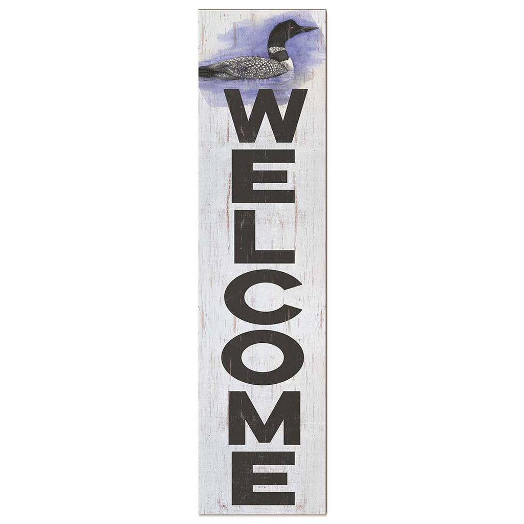 11x46 Welcome with Loon Leaner Sign