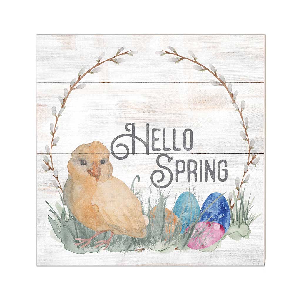 10x10 Hello Spring with Chick Sign – Kindred Hearts