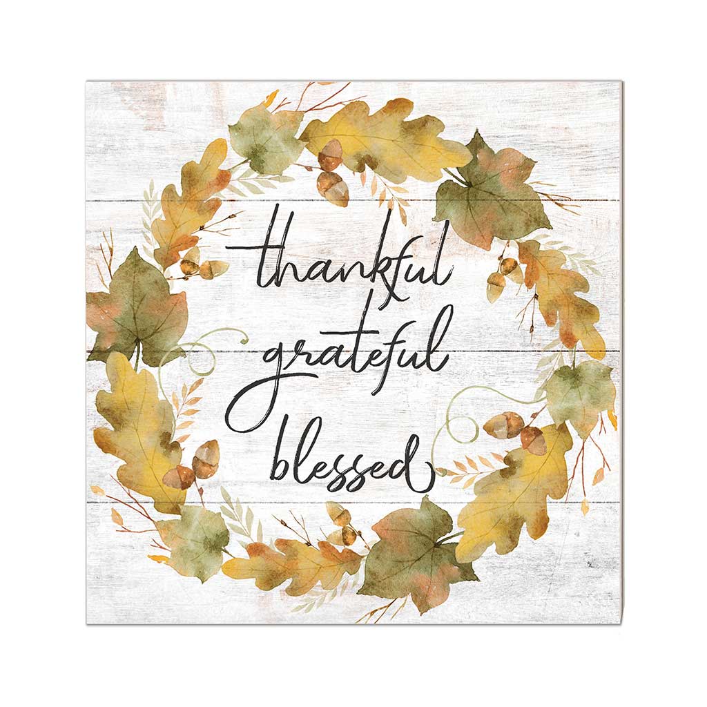 Fall Thankful Sign 10x10 Thankful Grateful Fall Wreath Sign – Kindred Hearts