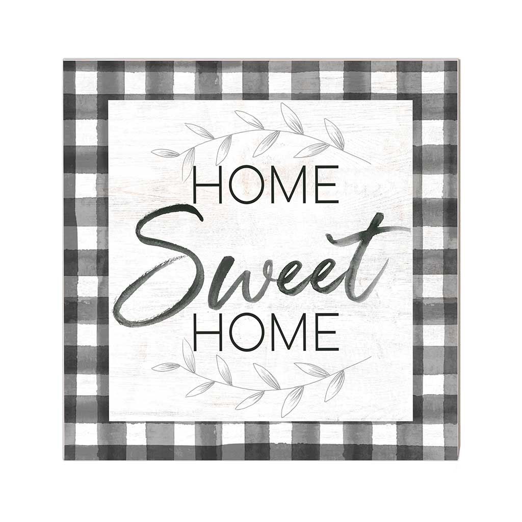 10x10 Home Sweet Home Buffalo Check Sign