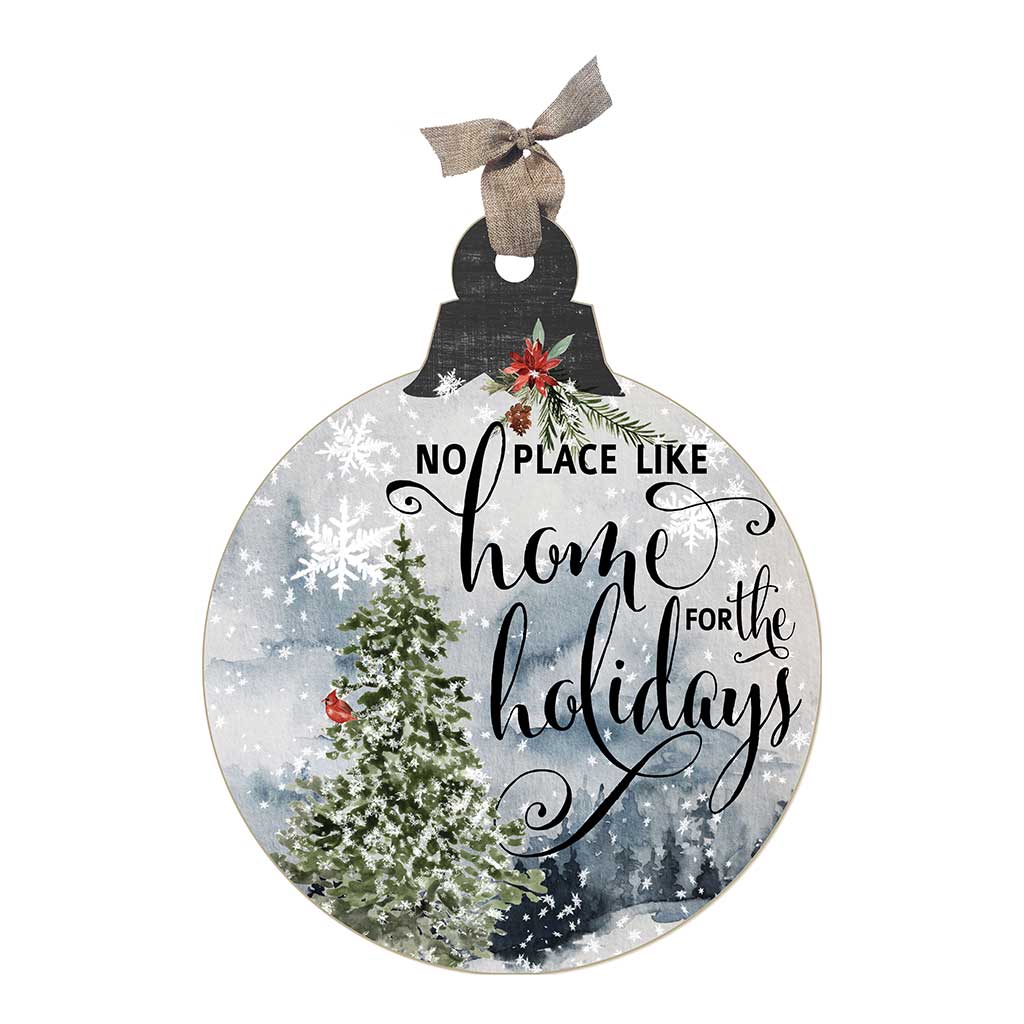 Home for the Holidays Winter Scene Large Ornament Sign