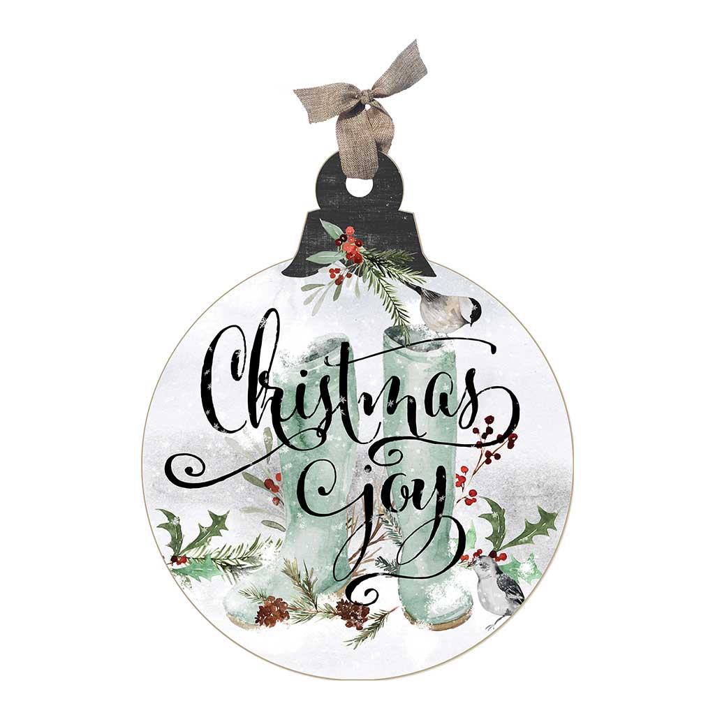 Christmas Joy Boots Large Ornament Sign