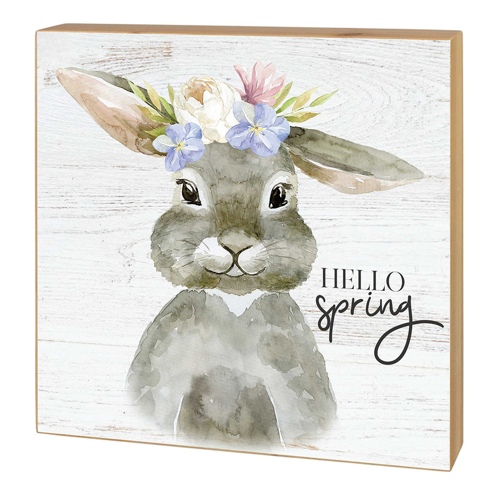 5x5 Hello Spring Bunny Block