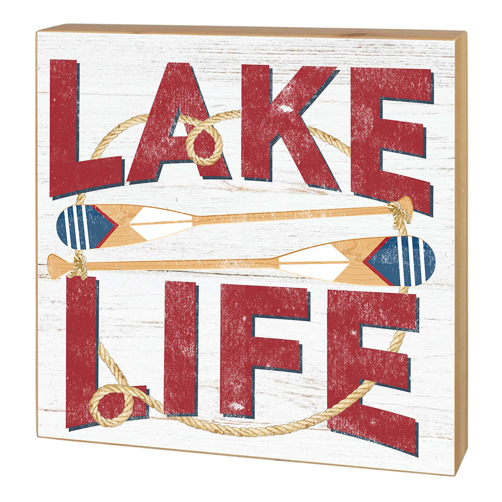 5x5 Lake Life with Oars Block